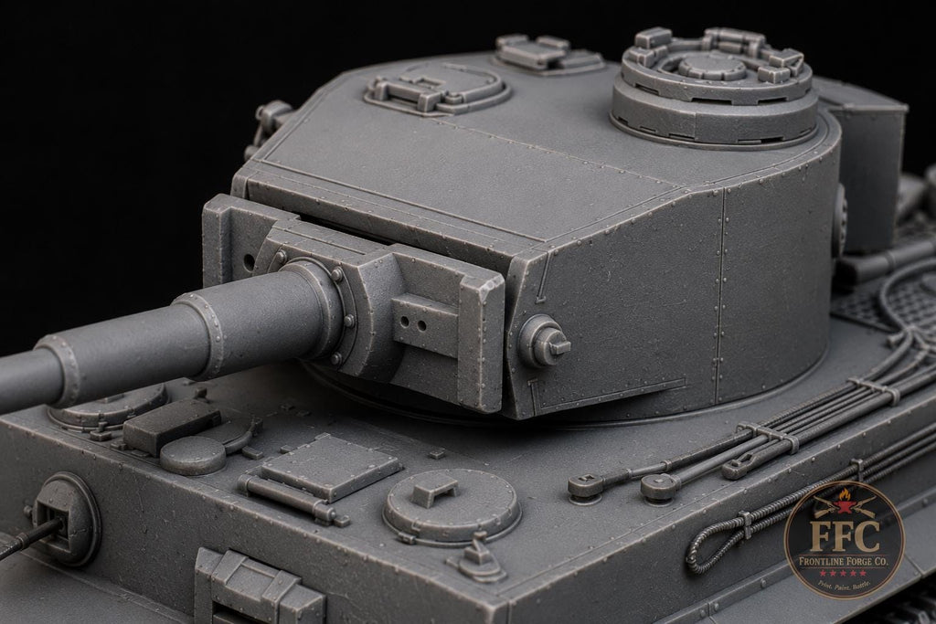 Tiger I Mid Production - WWII Wehrmacht Heavy Tank - 3D Printed Wargaming Miniature