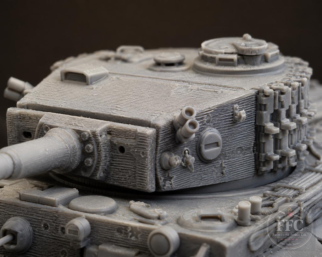 Tiger I Late Production: 3D Printed WWII German Tank Miniature - Bolt Action Wargame - 6 Scales