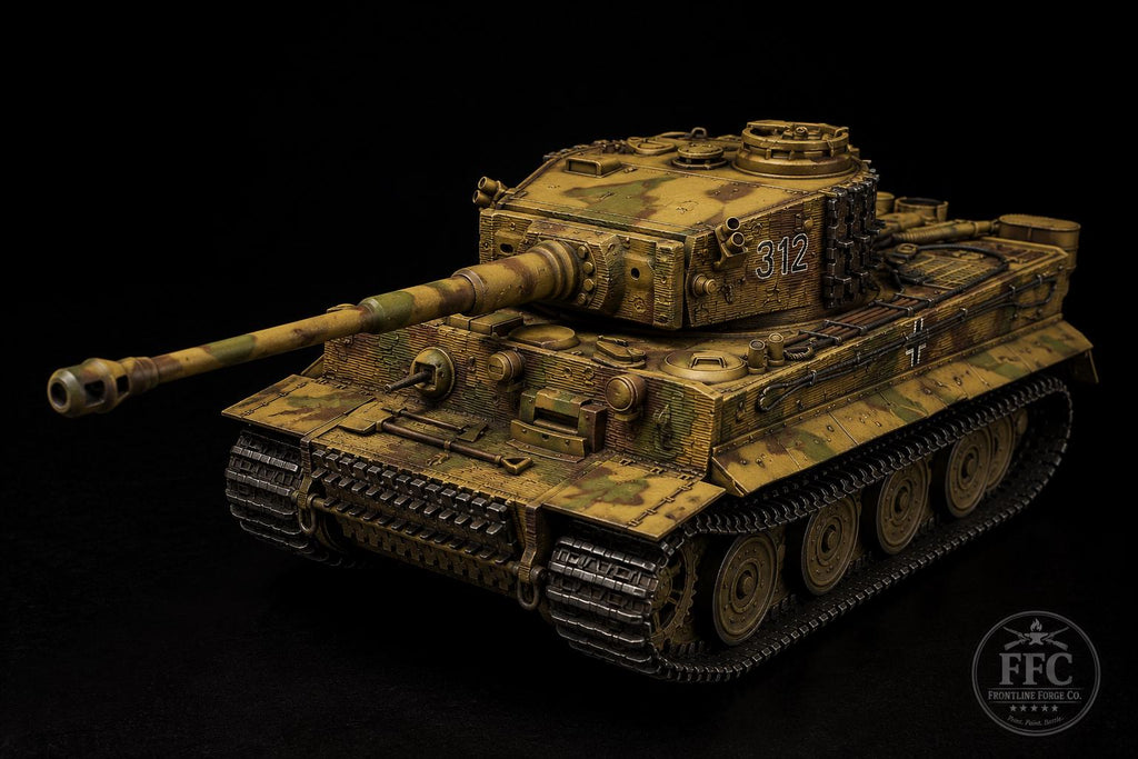 Tiger I Late Production: 3D Printed WWII German Tank Miniature - Bolt Action Wargame - 6 Scales