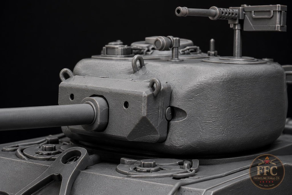Sherman Jumbo Heavy Tank: M4A3E2 76mm - 3D Printed WWII Miniature - 6 Scales - Bolt Action Compatible