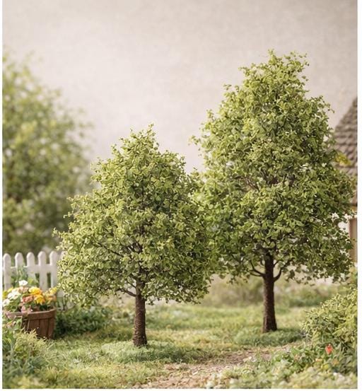 Miniature Oak Tree - Wargaming Diorama Landscape - 1-35 1-48 1-72 Scale - 4" 6" 8"