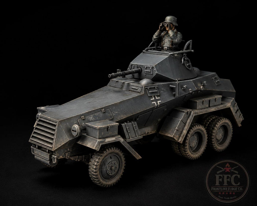Sd.Kfz. 231 6-Rad German Armored Car - WWII Wehrmacht - 3D Printed Wargaming Miniature
