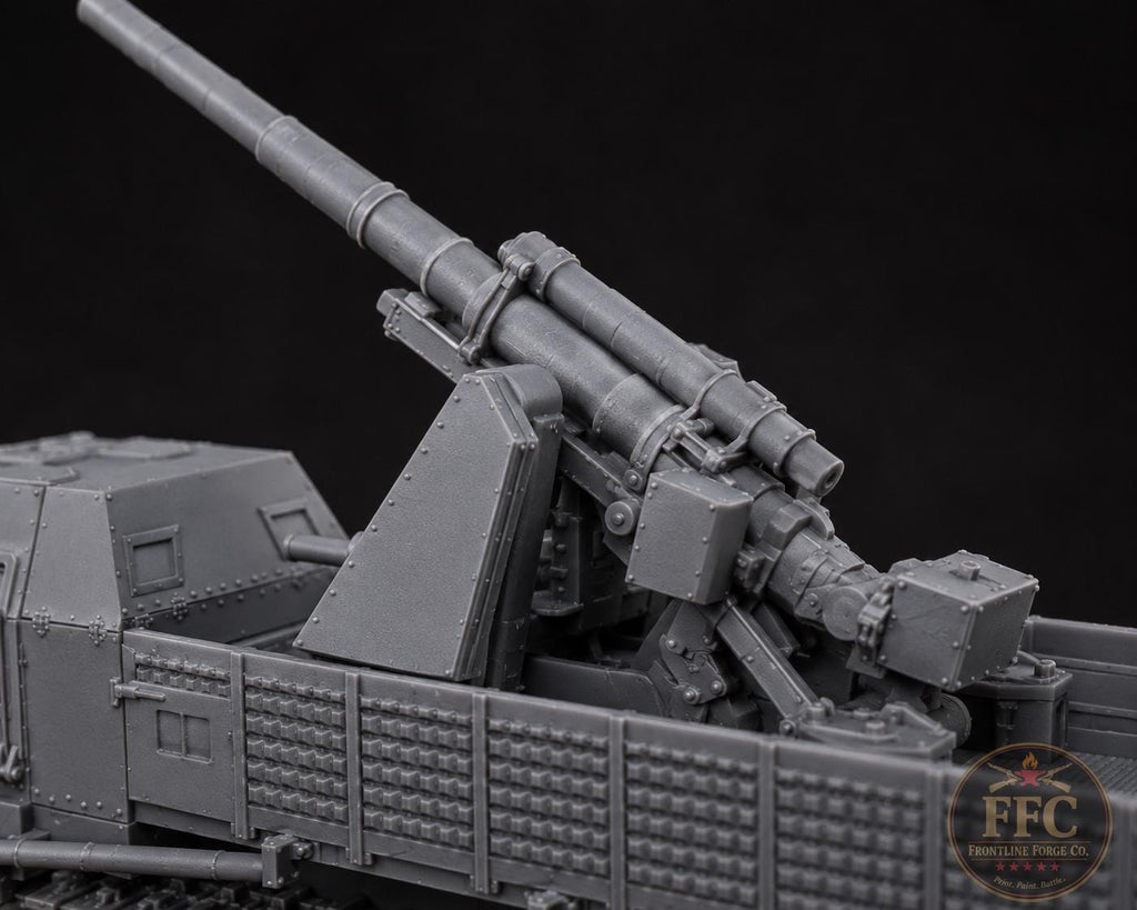 Schwerer Zugkraftwagen 18t - 88mm Flak - Sd.Kfz. 9 Famo - WWII - 3D Printed Miniature