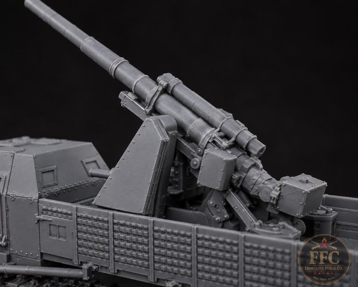 Schwerer Zugkraftwagen 18t - 88mm Flak - Sd.Kfz. 9 Famo - WWII - 3D Printed Miniature