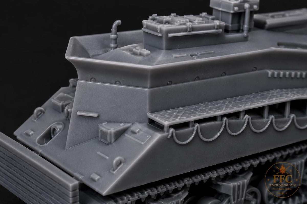 Sherman BARV Beach Armoured Recovery Vehicle: 3D Printed WWII Miniature - 6 Scales - Bolt Action