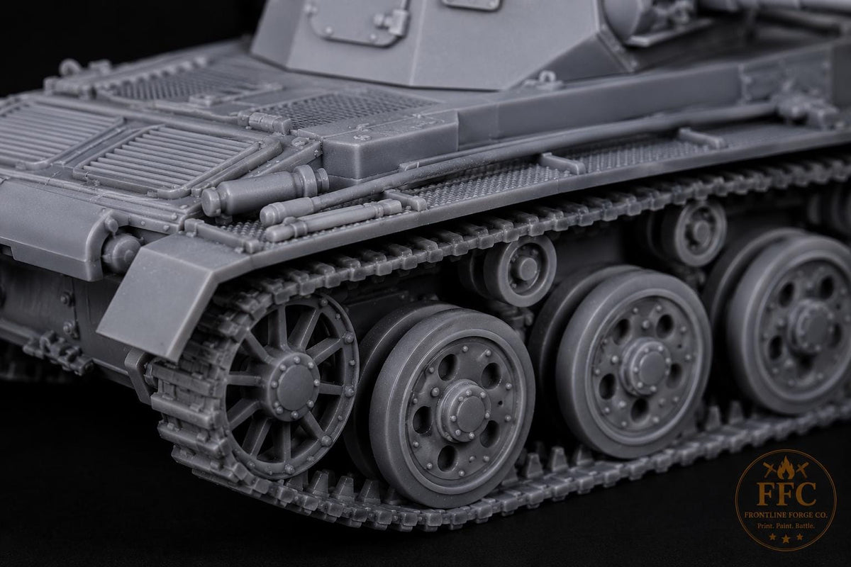 Panzer III Ausf A Early War Tank: 3D Printed WWII Miniature - 6 Scales - Bolt Action Compatible