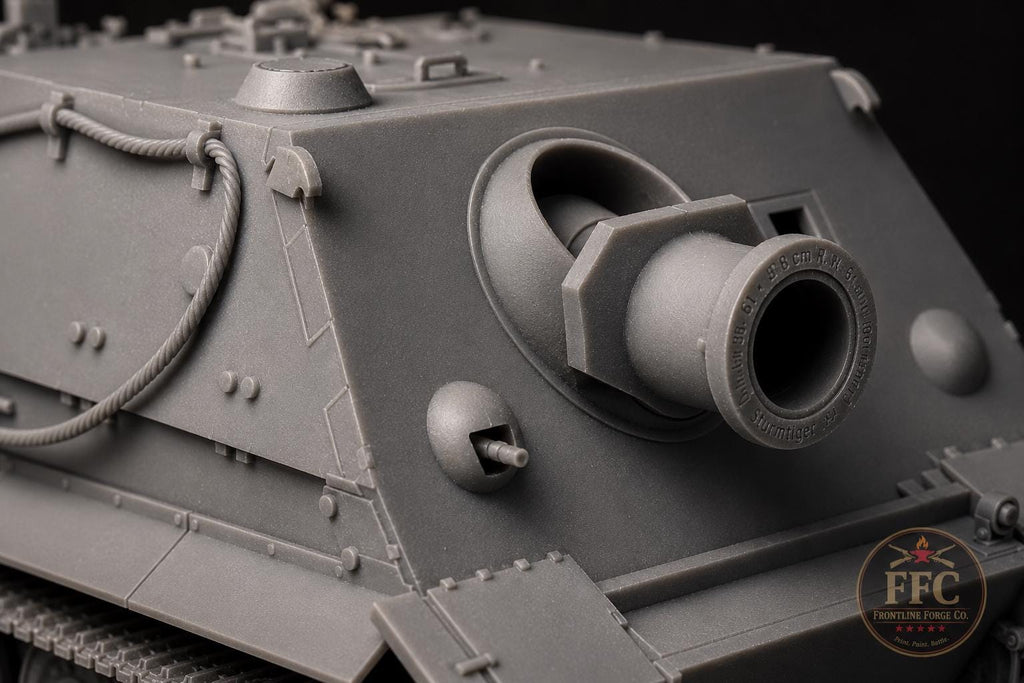 Sturmtiger - 380mm Rocket Mortar - WWII Wehrmacht - 3D Printed Wargaming Miniature