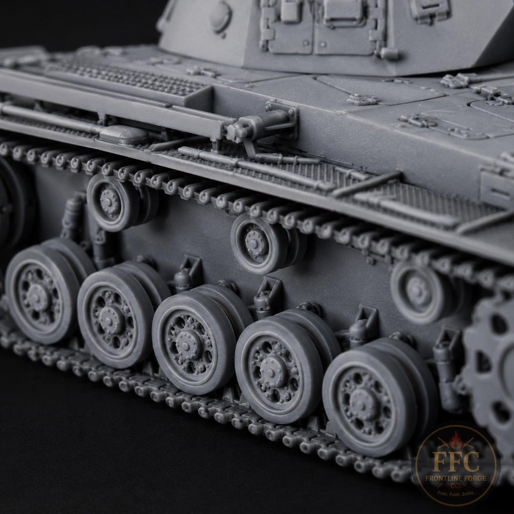 Panzer III Ausf E WWII Tank: 3D Printed Miniature - 6 Scales - Bolt Action Compatible