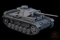 Panzer III Ausf L WWII Tank: 3D Printed Miniature - 6 Scales - Bolt Action Compatible