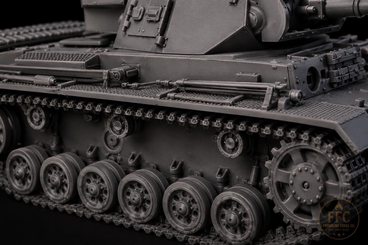 Panzer III Ausf L WWII Tank: 3D Printed Miniature - 6 Scales - Bolt Action Compatible