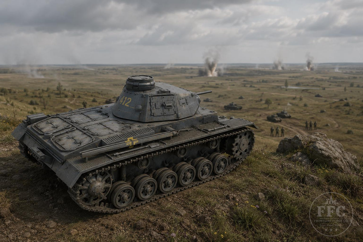 Panzerbeobachtungswagen III Artillery Observer: 3D Printed WWII Miniature - 6 Scales
