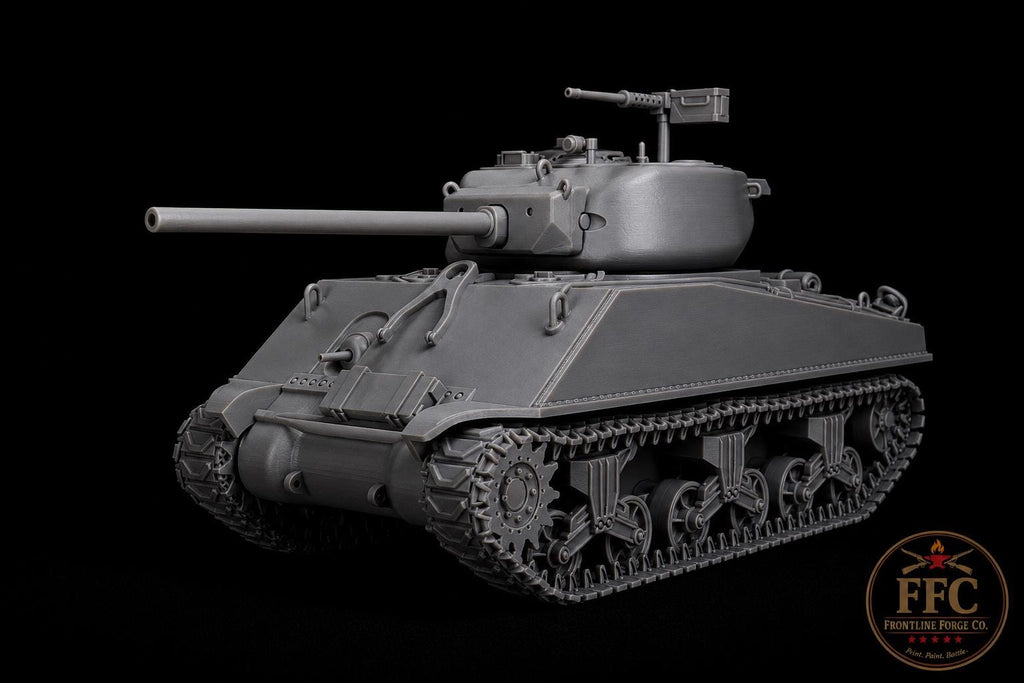 Sherman Jumbo Heavy Tank: M4A3E2 76mm - 3D Printed WWII Miniature - 6 Scales - Bolt Action Compatible