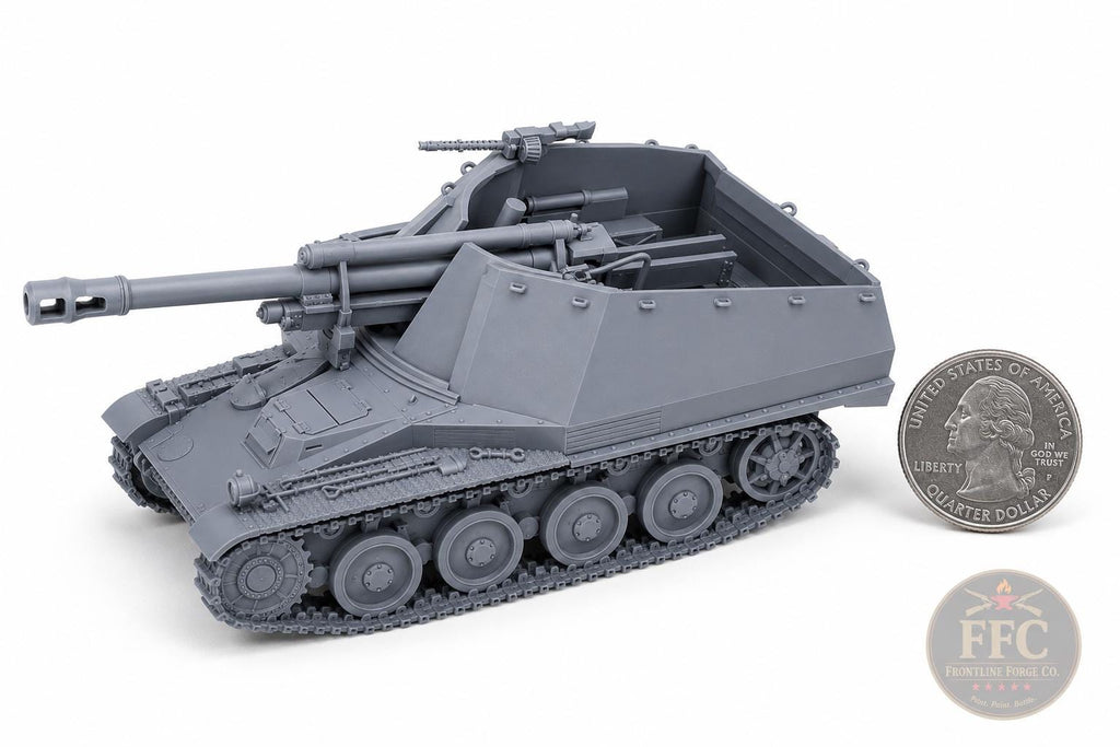 Wespe Self-Propelled Howitzer: Sd.Kfz. 124 - 3D Printed WWII Miniature - 6 Scales - Bolt Action Compatible