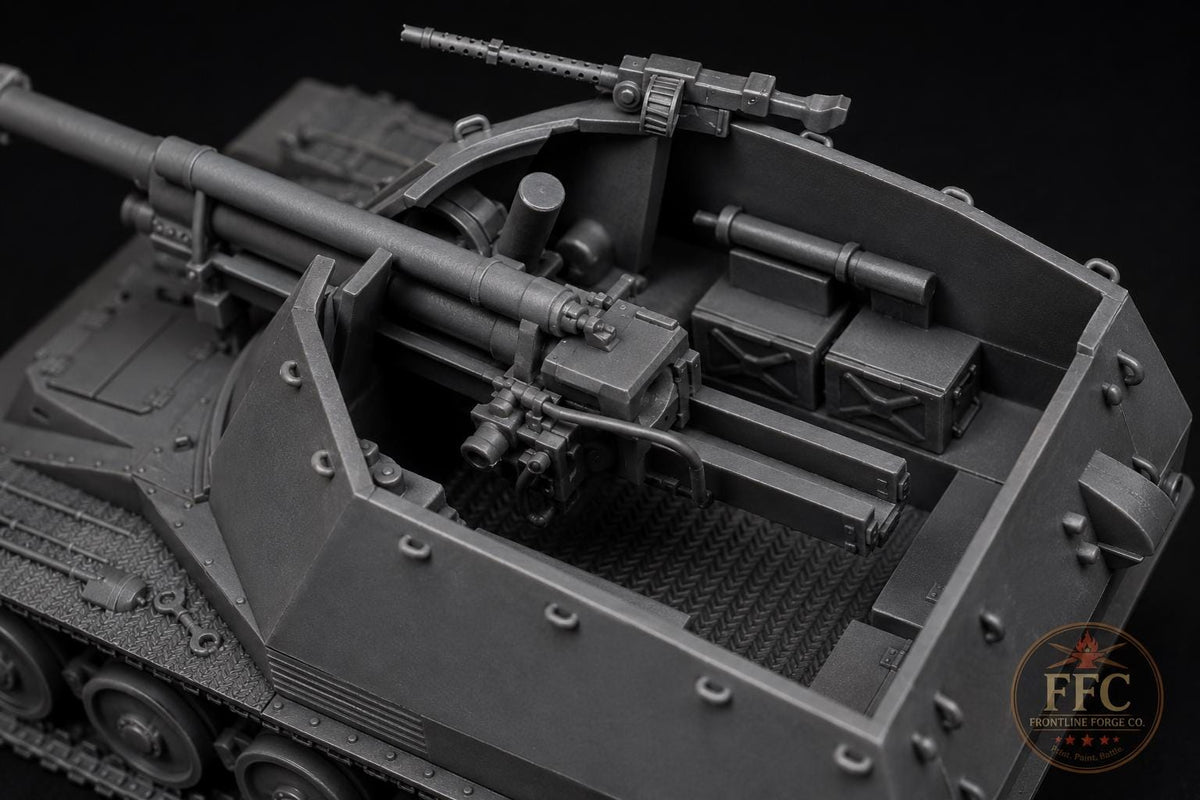 Wespe Self-Propelled Howitzer: Sd.Kfz. 124 - 3D Printed WWII Miniature - 6 Scales - Bolt Action Compatible