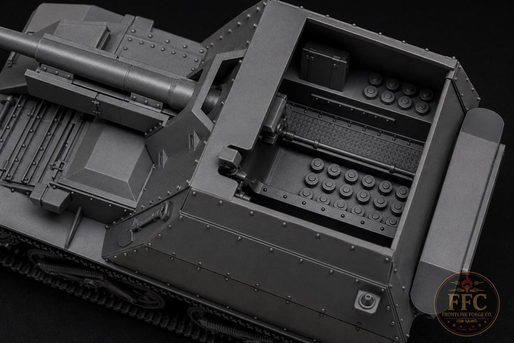 leFH16 auf Bren Carrier SPG: 3D Printed WWII Miniature - 6 Scales - Bolt Action Compatible