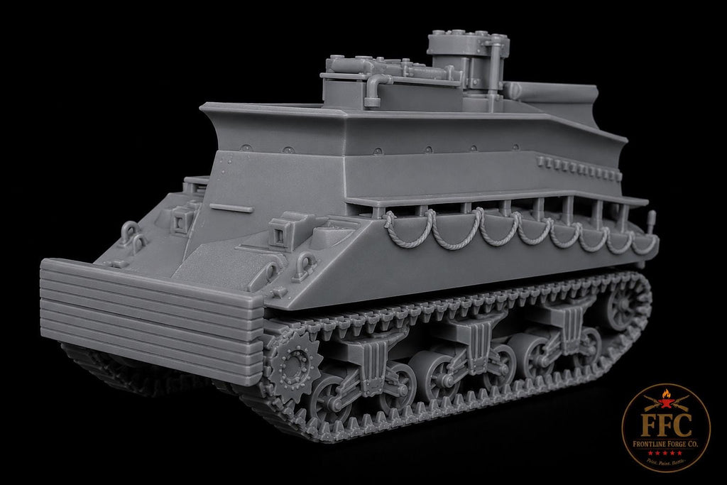 Sherman BARV Beach Armoured Recovery Vehicle: 3D Printed WWII Miniature - 6 Scales - Bolt Action