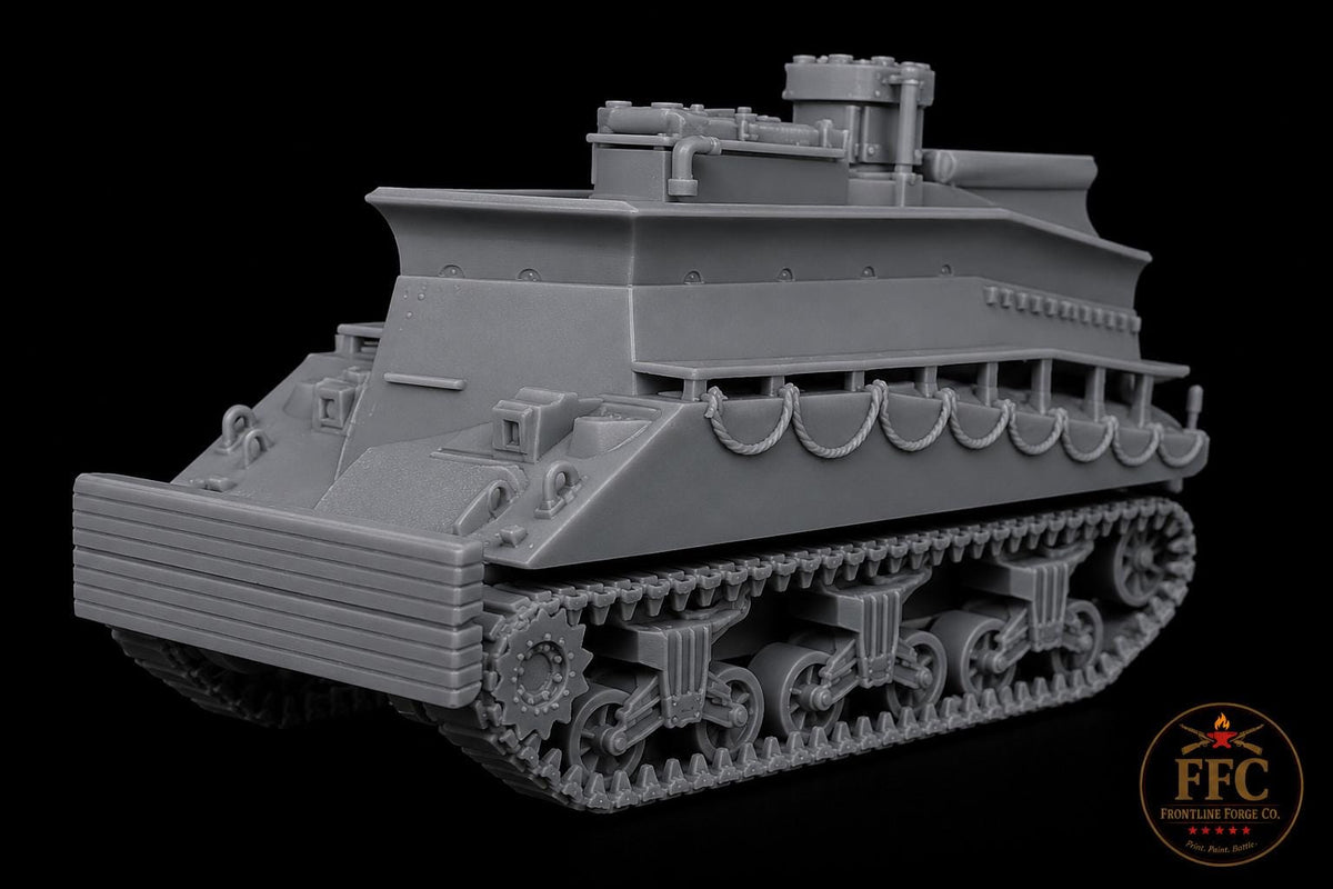 Sherman BARV Beach Armoured Recovery Vehicle: 3D Printed WWII Miniature - 6 Scales - Bolt Action