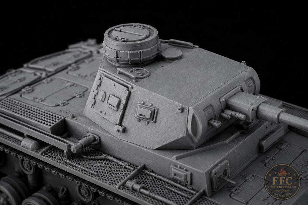 Panzer III Ausf G WWII Tank: 3D Printed Miniature - 6 Scales - Bolt Action Compatible