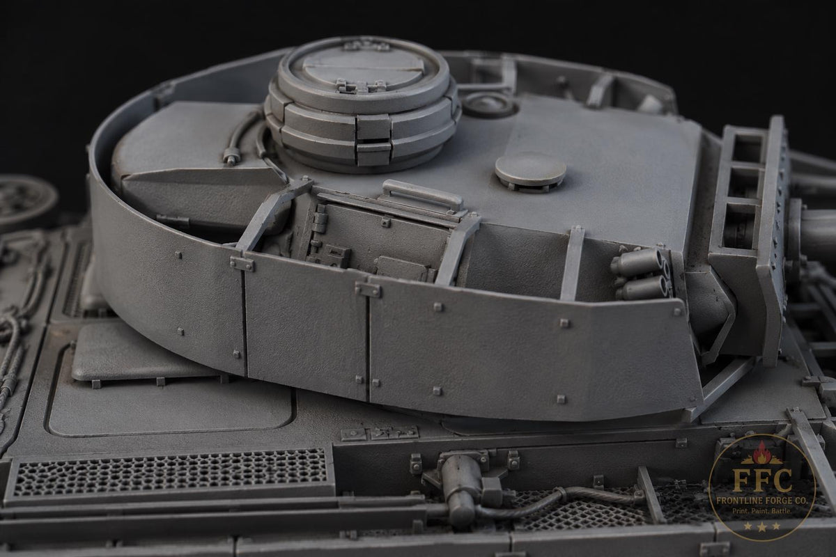 Panzer III Ausf M WWII Tank: 3D Printed Miniature - 6 Scales - Bolt Action Compatible