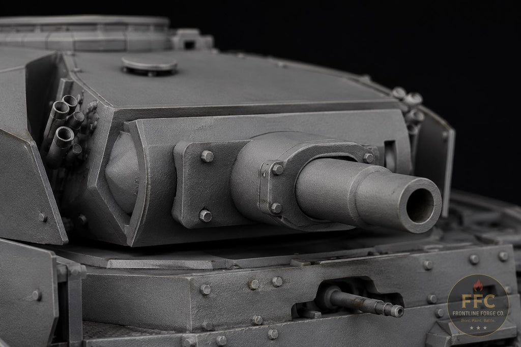 Panzer III Ausf N Close Support Tank: 3D Printed WWII Miniature - 6 Scales - Bolt Action