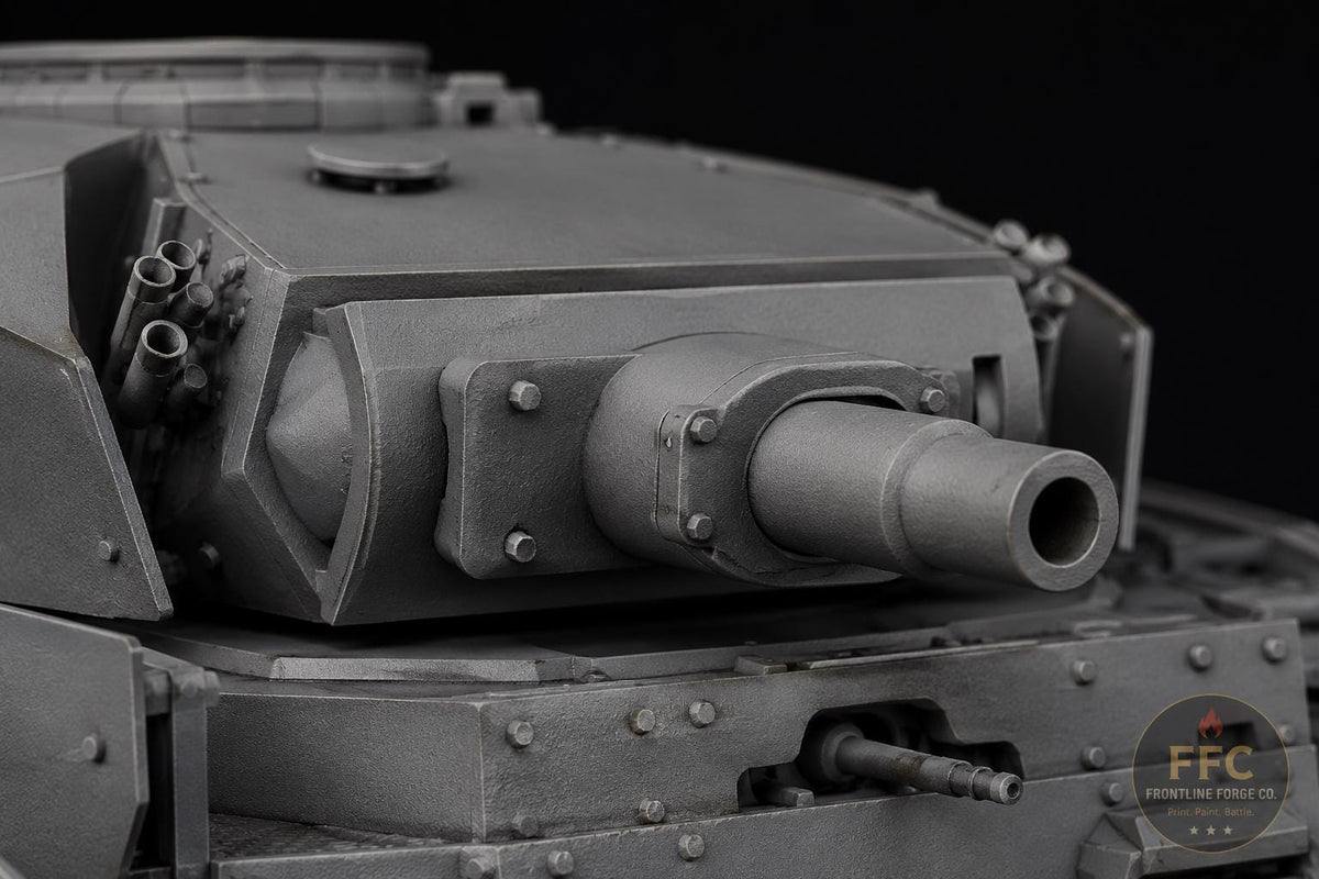 Panzer III Ausf N Close Support Tank: 3D Printed WWII Miniature - 6 Scales - Bolt Action