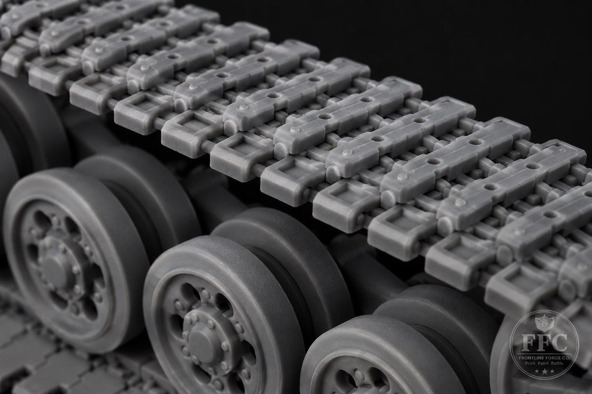Ostketten Wide Tracks Panzer III and Stug III: 3D Printed WWII Miniature Upgrade - 6 Scales